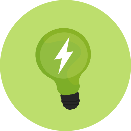 Icon Glühbirne Energie sparen