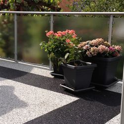 Balkon-Sanierung mit Natursteinteppich